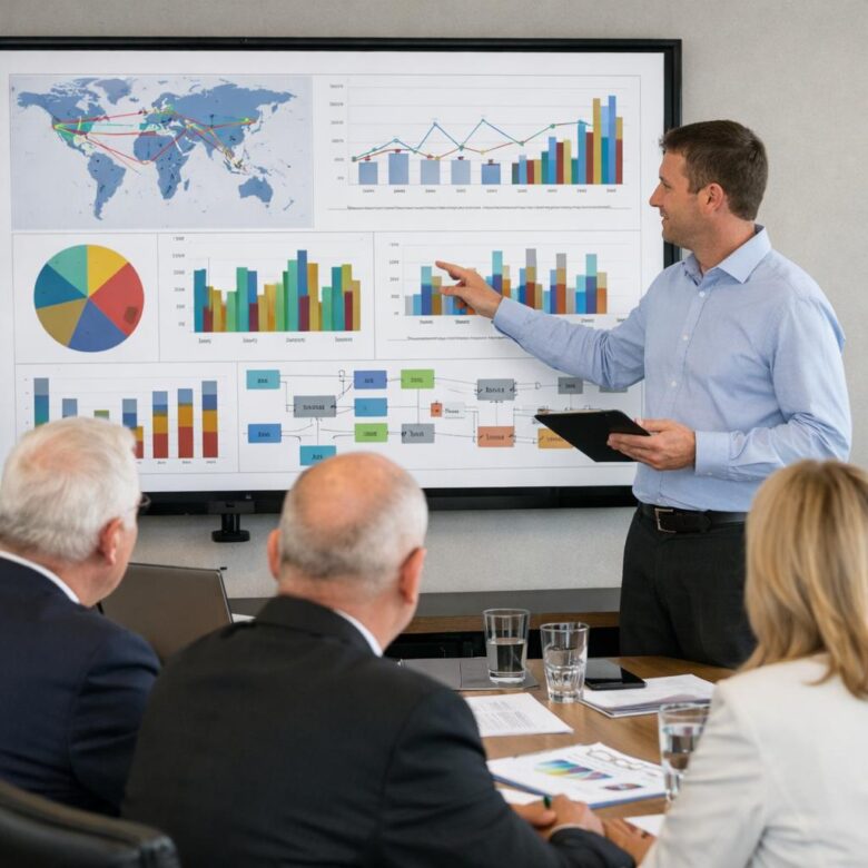 Visualizing Complex Supply Chain Metrics for Executive Board Presentations